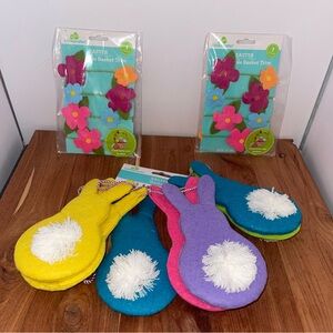 New Colorful Bunny Hanging Banner & Floral Banners Easter Spring Holiday Decor